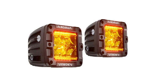 Светодиодная фара «Aurora» (A)Amber, (W)White