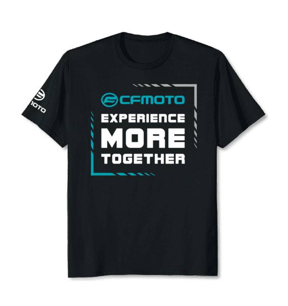 Футболка черная мужская «Experience more together»